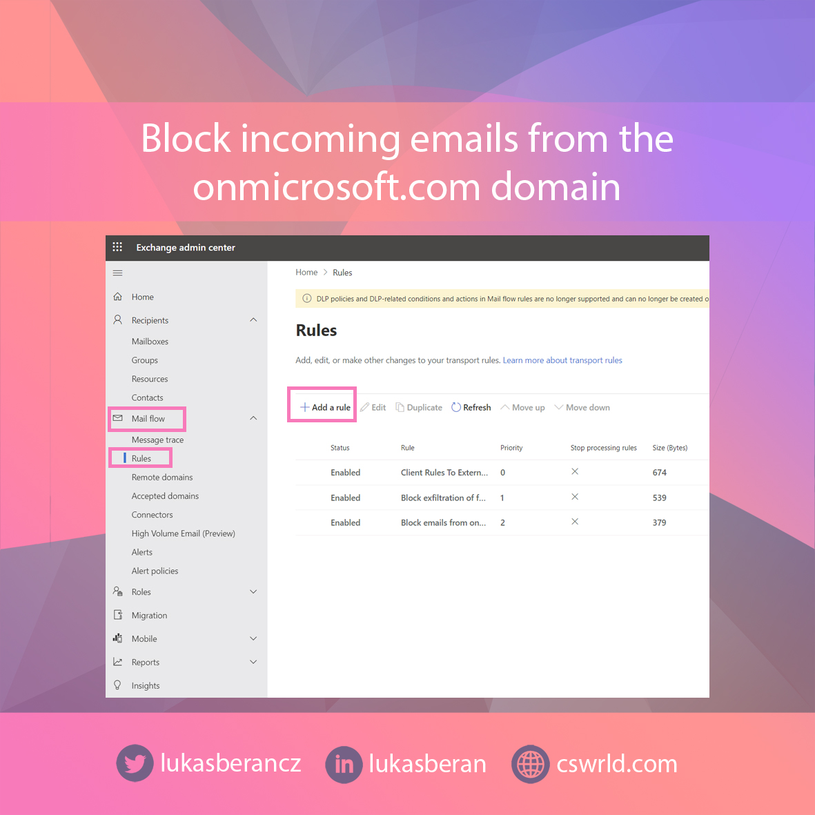 lukasberancz's tweet image. The onmicrosoft.com domain is a tenant address. It is the initial domain with which the tenant was created. This domain is also referred to as the MOERA (Microsoft Online Email Routing Address) domain.

However, this domain is never normally used to send emails.…