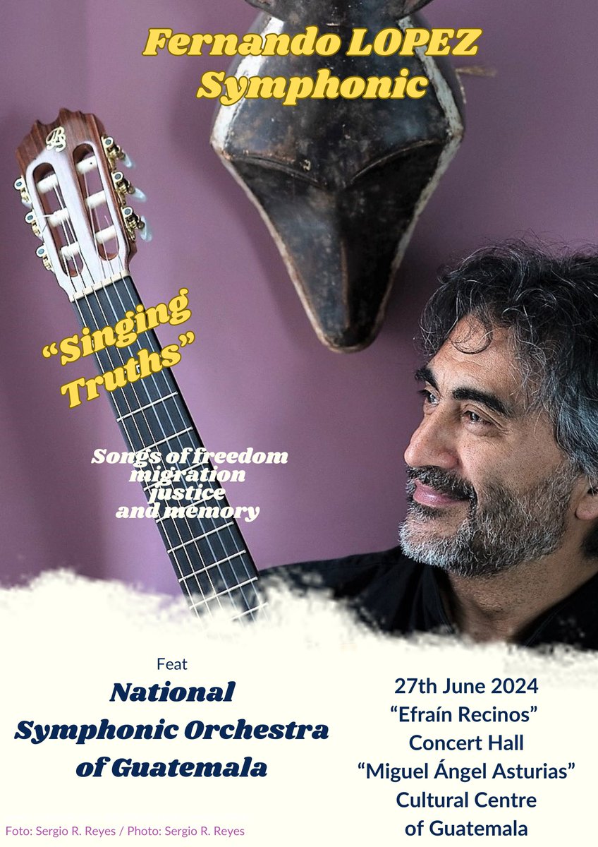 FerLoJazzfusion's tweet photo. #fernandolopezsingingtruthstour2024
🎯 I start my tour "SingingTruths" in my home country Guatemala on the most important stage together with the National Symphony Orchestra , which also gives me the immense privilege to stand next to great voices of Latin American song! https://t.co/MvuYJvU1uD