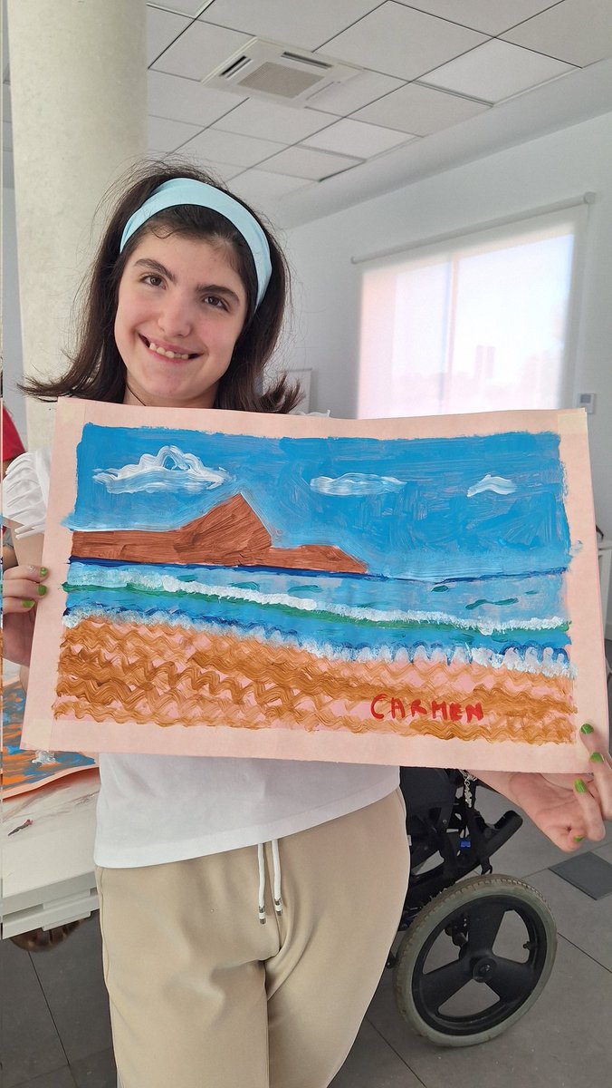 Miércoles de pintura en <a href="/Asoc_ANDA/">ANDA</a> , creamos, nos divertimos, nos reímos, y este es el resultado final