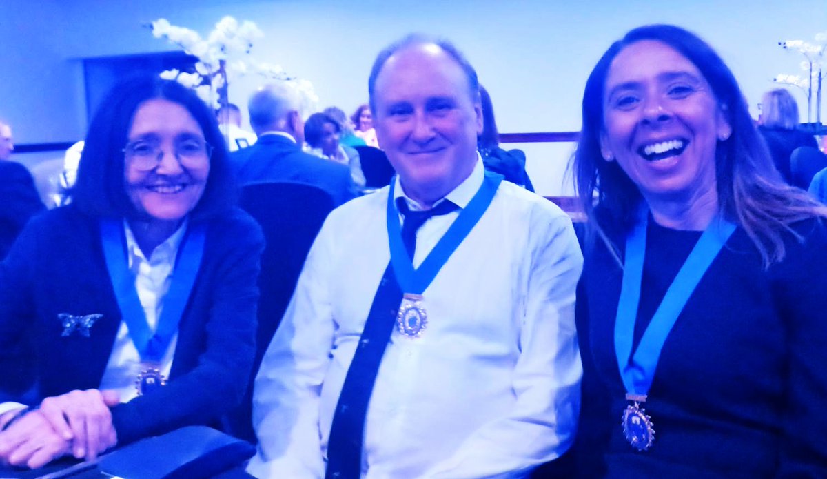 profdkelly's tweet photo. A memorable evening celebrating with new #RCNFellows Professor Pam Smith &amp; @ProfessorAisha #RCN24 @EdinUniHealth https://t.co/qcrvcMuHvA
