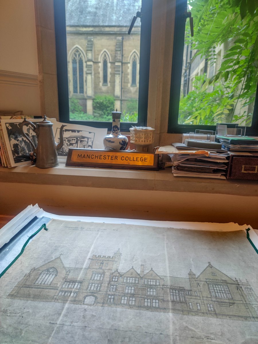 Checking historic drawings to understand the history and significance of a building is part of our tasks as Heritage Consultants. And it is also incredibly fun, at least for Aline, who was at Harris Manchester College Archive this week

 #conservation #heritage #listedbuildings