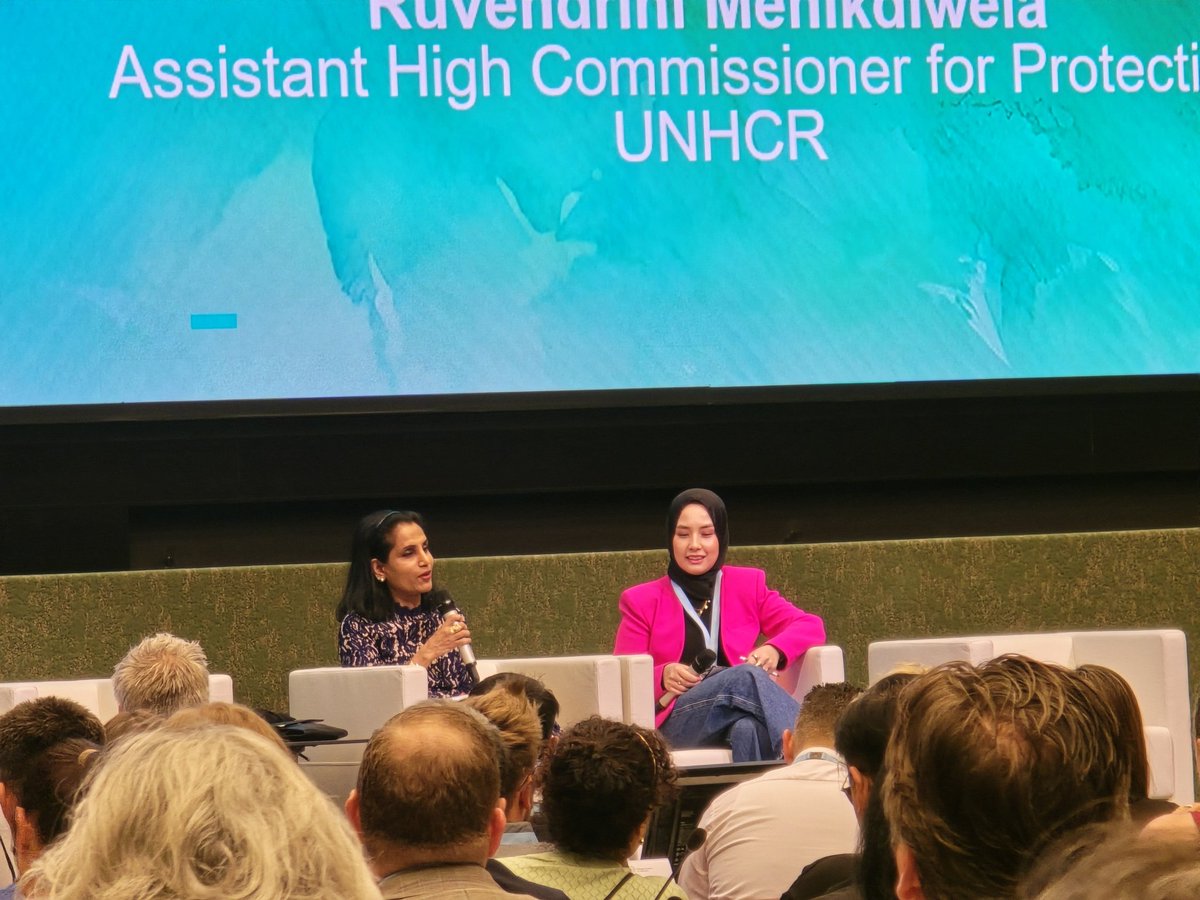 GaidaDirar's tweet photo. #CRCP2024 
Discussion on Protection and Solutions Strategy with assistant High commissioner for Protection from UNHCR Ruvendrini Manikdiwela and the session been moderate by member of the UNHCR Refugee Advisory Group Madiha Ali #PROTECTION #REFUGEE # https://t.co/9X7iUYR91G