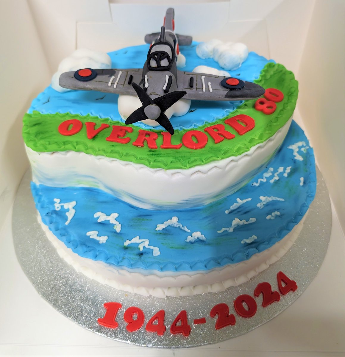 Join us for a D Day 80th Anniversary fish and chip lunch in TLC Restaurant today. A huge thank you to our Catering Chef Juanita for making such a fantastic cake to mark the occasion. #DDay80