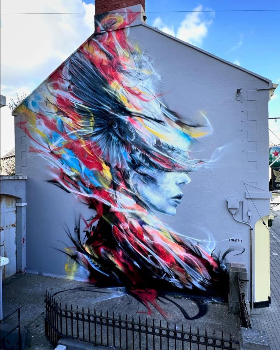 demirhanocak's tweet image. &apos;Morrigan&apos; by Brazilian L7Matrix for Seek Dundalk 2024 in Dundalk, Ireland #l7matrix #streetart #lamolinastreetart | photo via festival mysl .nl/Legyh
