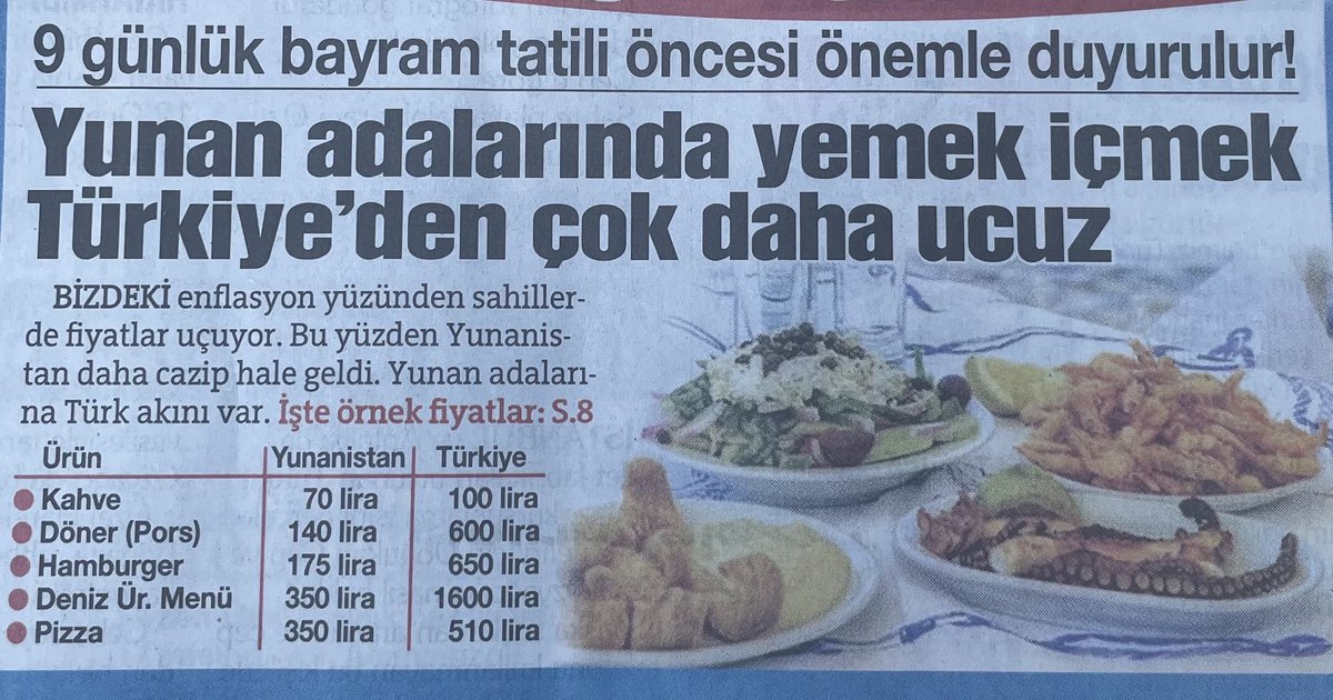 Böyle olsa bile lütfen unutmayın, Ege yani Adalar Denizi’nde onlarca adamız Yunan ordusunun işgali altında iken Yunan Adalarında harcayacağınız her Avro Yunan ordusuna yakıt ve cephane olarak gidecektir. İşgalci Yunan’a para aktarma, tatilini ülkende yap. <a href="/zaferpartisi/">Zafer Partisi</a>