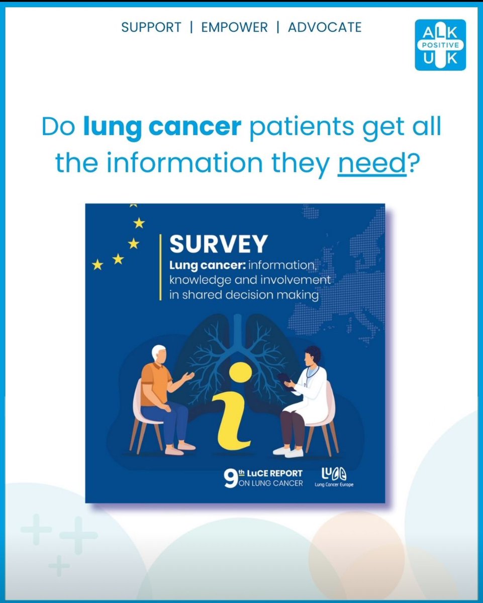 Do people impacted by lung cancer receive all the information they need about diagnosis, treatment, and care? Please, help us to understand how you feel about this by completing this anonymous survey for lung cancer patients and carers 👉 surveymonkey.com/r/LuCESurvey20… This is an…