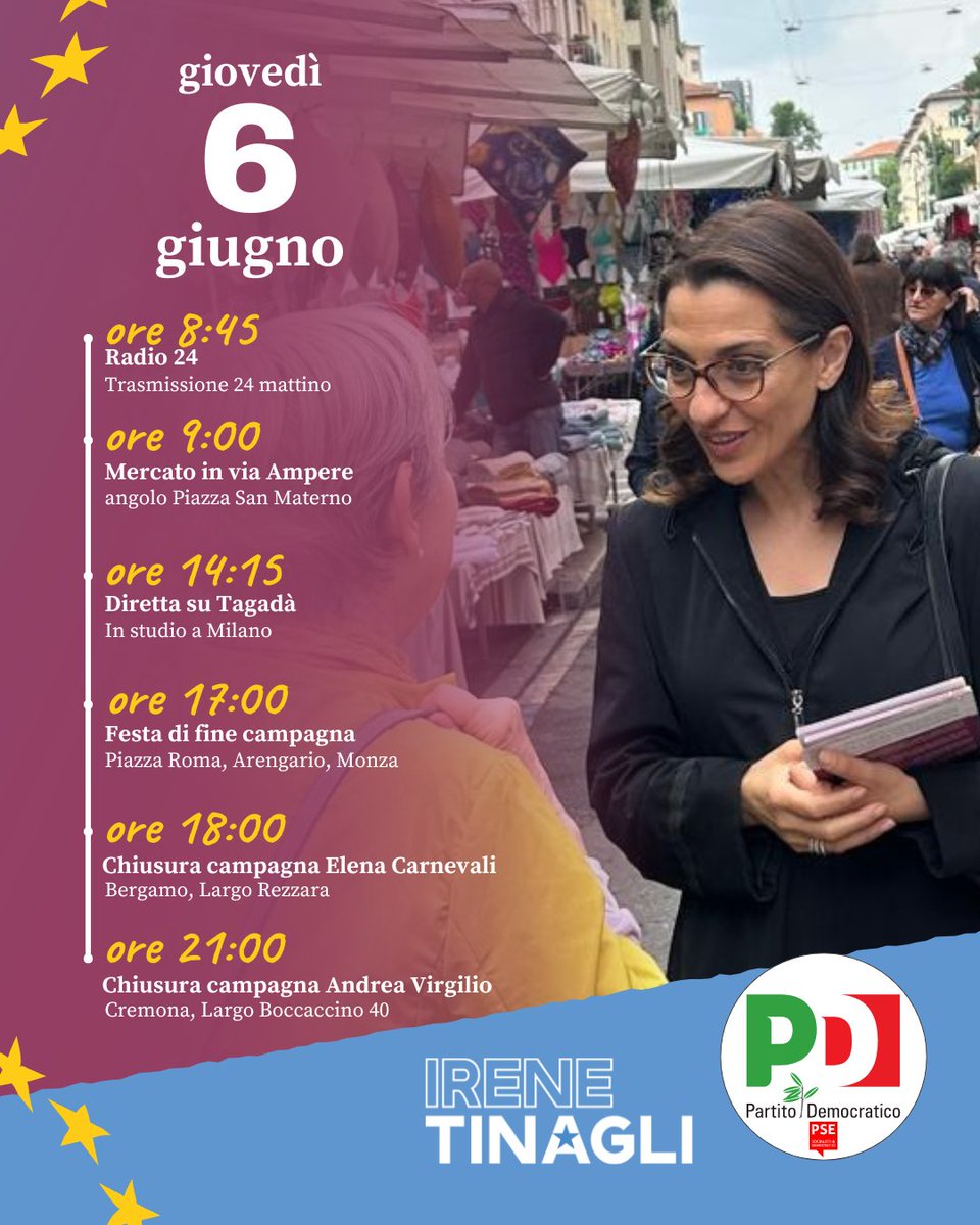 itinagli's tweet photo. Siamo all'ultimo miglio ma prosegue il tour per il territorio, oggi tra Milano, Monza, Bergamo e Cremona.

Vi aspetto! https://t.co/GBI8ZSfE6b