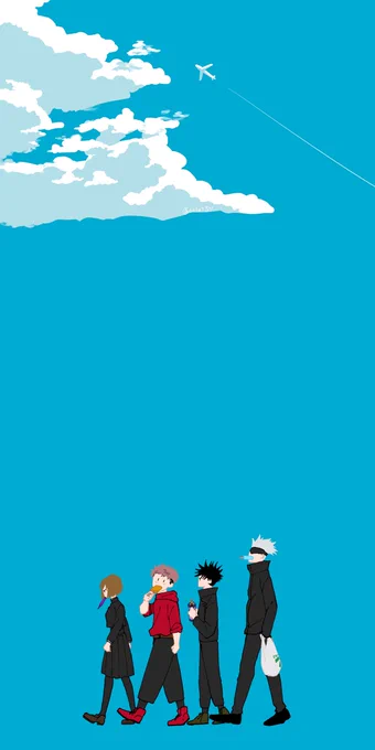 壁紙欲しくて描いた一年ズと先生個人の範疇でご自由にお使いください! 