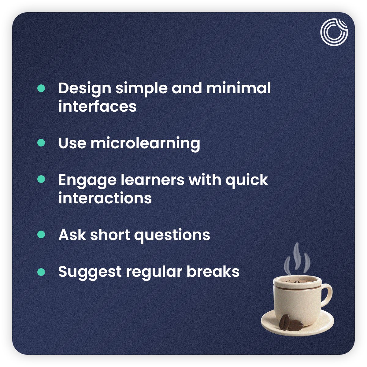 Opigno's tweet image. 🎓 Struggling to keep your online learners attention? Check out our simple tips for delivering content that keeps them hooked! 🪝
#eLearning #Opigno #LMS