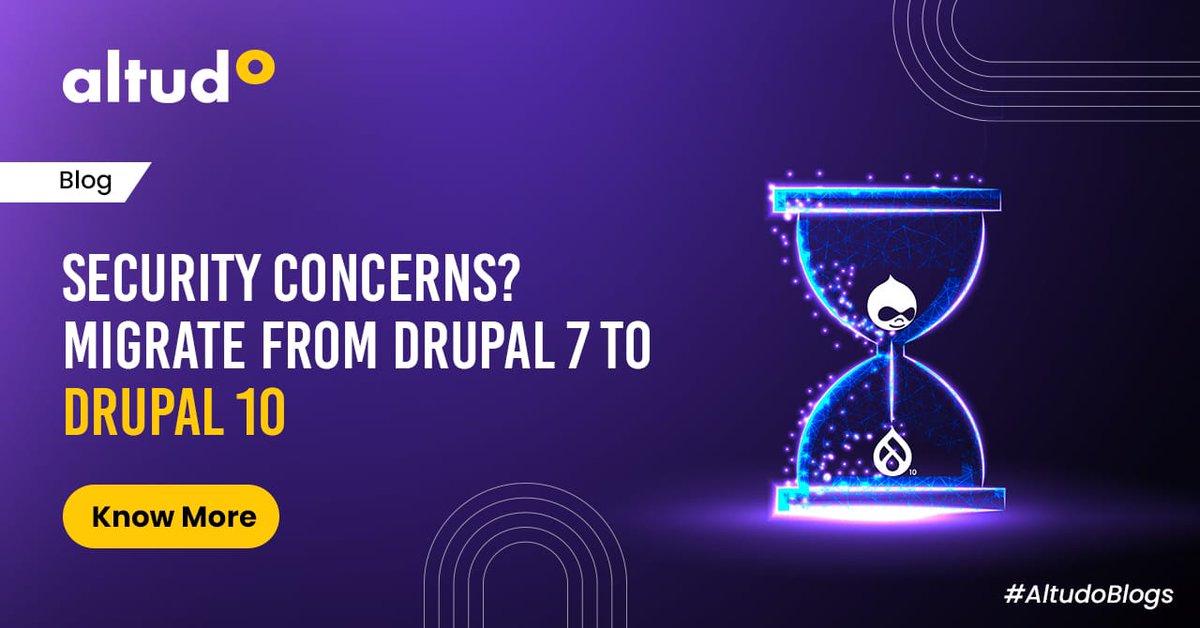 GoAltudo's tweet image. Drupal is an #OpenSourceCMS which raises security concerns. But, its global security team stays on their toes and now with #Symfony 6.2, #Drupal10 is more secure than ever. Know more: altudo.co/insights/blogs…
#ContentManagement #DrupalCMS #DrupalPartner #AltudoBlogs