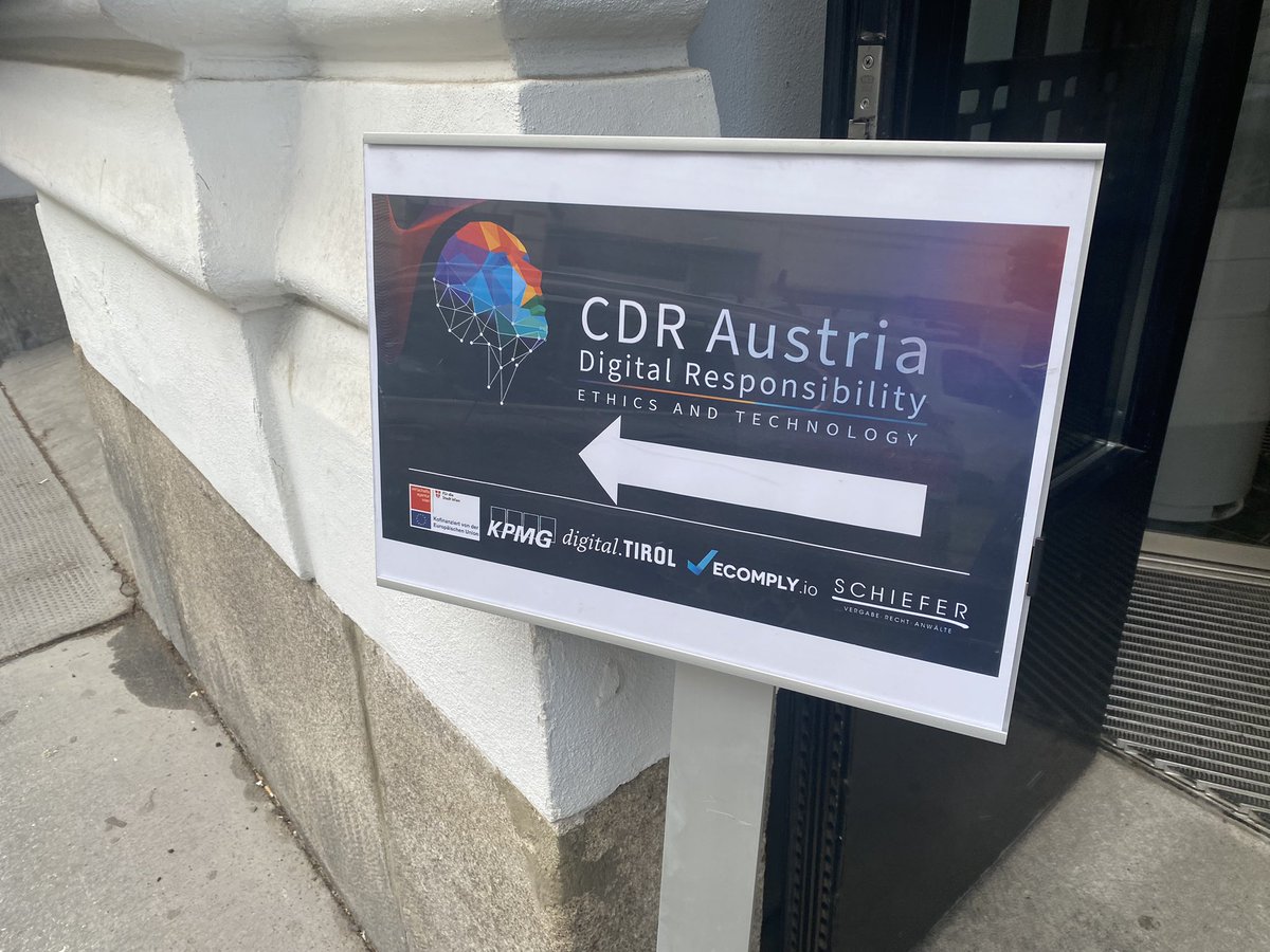 skatoonie's tweet photo. Heute auf dem ersten #CDRKongress Österreichs im schönen #Wien. Ich darf später über Corporate Digital Responsibility bei der #BARMER sprechen. https://t.co/vtPlOCH2Qa