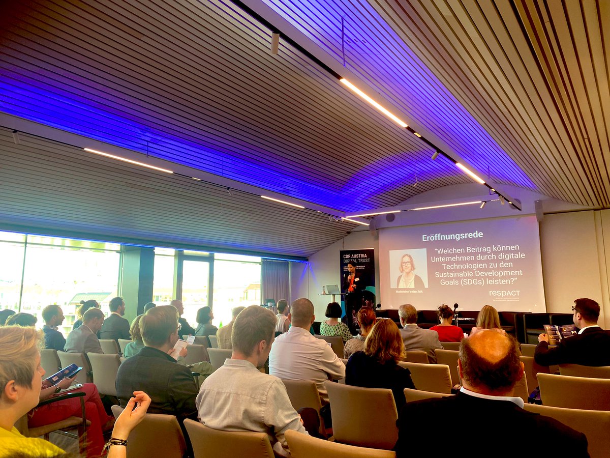 Heute auf dem ersten #CDRKongress Österreichs im schönen #Wien. Ich darf später über Corporate Digital Responsibility bei der #BARMER sprechen.