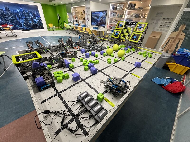 Newton's Challenge #2 is underway!

Utilising some unconventional thinking  &amp; resources from past competitions, the upcoming challenge combines students ability to code, work as a team and their understanding of simple machine to compete in a unique hybrid of soccer &amp; basketball!