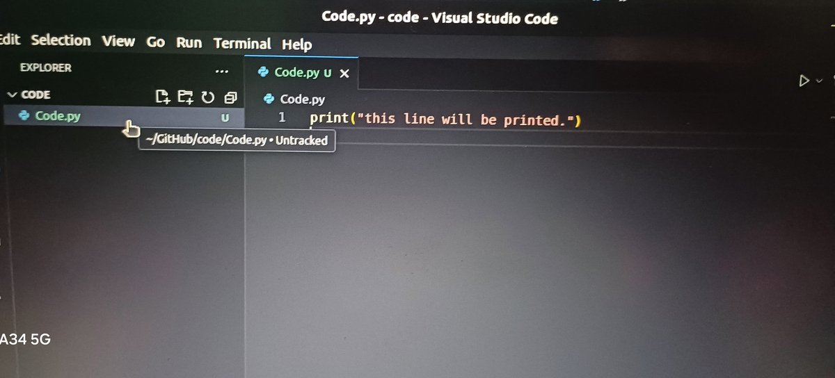 Ray_parteki's tweet image. Problem in this file. Untracked?  
 I did not understand it?? 
  Maybe the name of the folder and file were the same 🤔 

#day2 #python #programming #coding #codeon