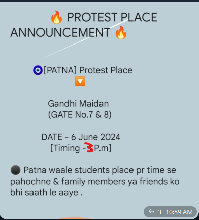 avatar_rak's tweet photo. #Neet_paper_रद्द_करो
guys whoever from patna join this grp for neet protest
https://t.co/I5MixfJy8a https://t.co/E8LW0XvTE8