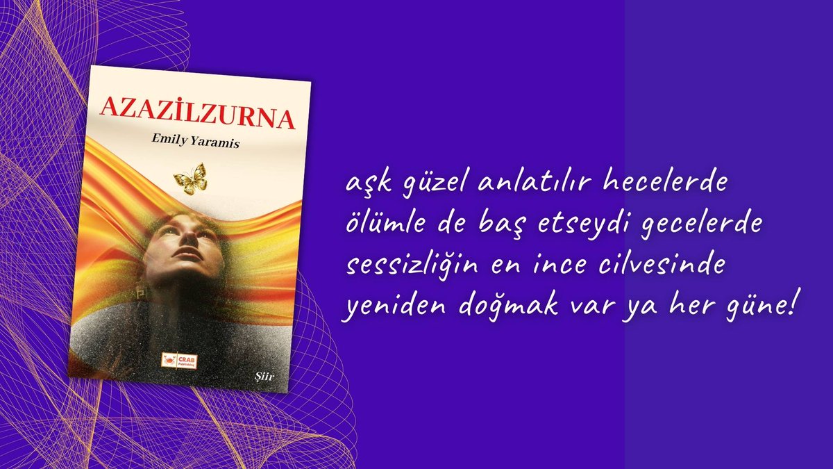 Yeni kitap...

AZAZİLZURNA
Emily Yaramis / <a href="/EmilyYaramis/">Emily Yaramis</a>

doğallığın kralı
eğersiz olanıydı
asaletin şahı
tufanlar salanıydı

Satın almak için...
e-book👉smashwords.com/books/view/157…
PDF👉play.google.com/store/books/de…

İyi okumalar...