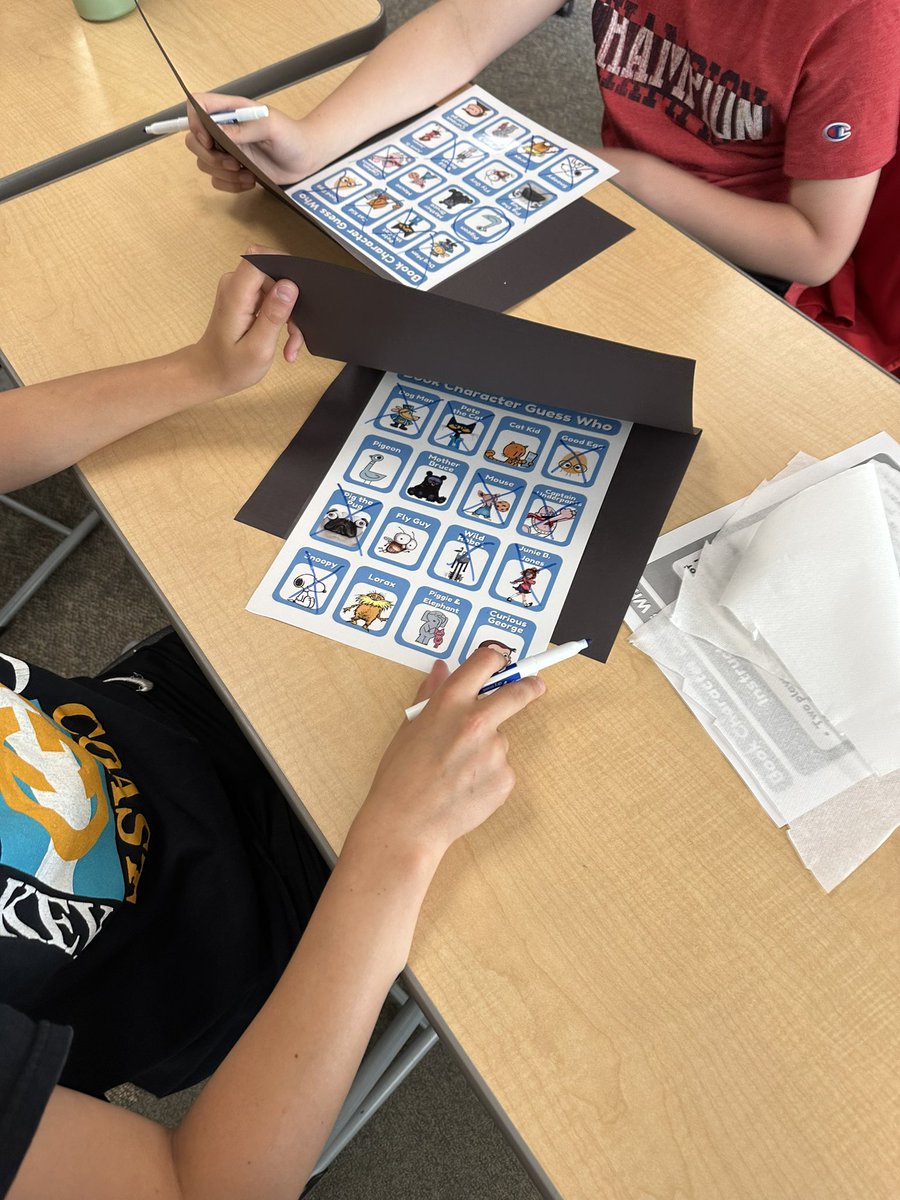 A little character Guess Who today! Thank you <a href="/melissacorey/">Melissa Corey 📖✨ | IG @melissacorey</a> for sharing your ideas! The kiddos had fun🙂#schoollibrariansrock