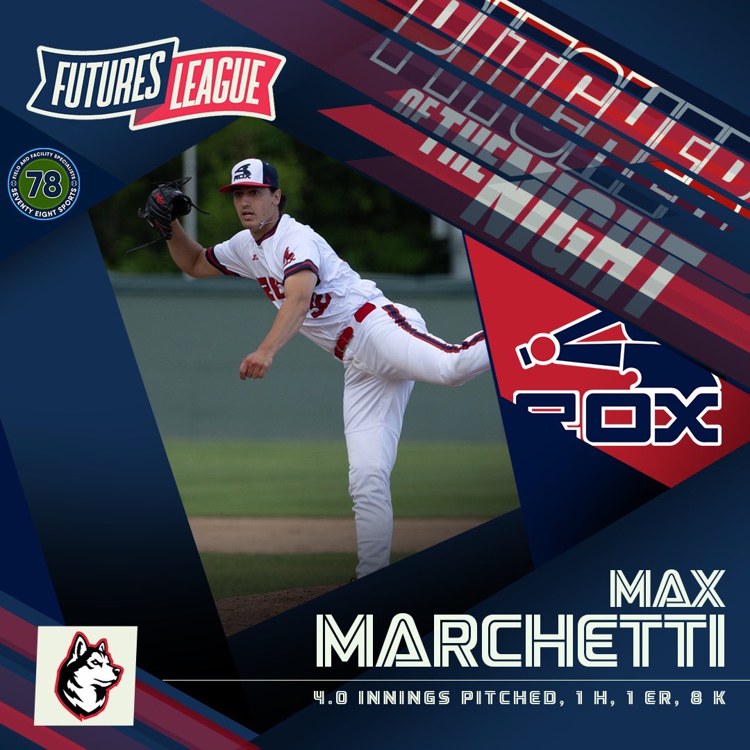 The Futures League (@futuresleague) on Twitter photo Wednesday’s finest!
▪️ @Plakata Player of the Night <a href="/cstratis_23/">Christian Stratis</a> reached base five times and drove in four in the #SeaUnicorns 🦄 win.
▪️ 78 Sports Pitcher of the Night <a href="/MaxMarchetti6/">Max Marchetti</a> recorded 12 outs in the start for the #Rox 🥊, eight of them via strikeout.
#FuturesLeague Wednesday’s finest!
▪️ @Plakata Player of the Night <a href="/cstratis_23/">Christian Stratis</a> reached base five times and drove in four in the #SeaUnicorns 🦄 win.
▪️ 78 Sports Pitcher of the Night <a href="/MaxMarchetti6/">Max Marchetti</a> recorded 12 outs in the start for the #Rox 🥊, eight of them via strikeout.
#FuturesLeague