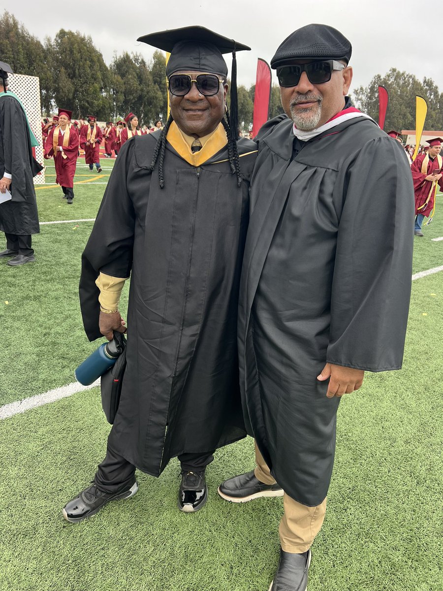 Always an honor to be with Mr. Datcher at The Oxnard High School graduation. This was his 49th consecutive OHS Graduation!!! #BeLegendary <a href="/ohs_jackets/">Oxnard High School</a> <a href="/JacketPrincipal/">Ted Lawrence</a>