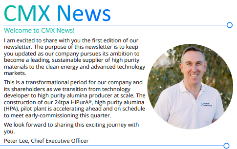 <a href="/ChemX_Materials/">ChemX Materials ASX: CMX (Official)</a> first edition of #CMX News. Here you will find all the latest news and updates, the 24tpa HiPurA® #HPA pilot plant is continuing to take shape with lots of activity on site this week, read more here chemxmaterials.com.au/wp-content/upl…… #innovation #criticalmaterials $CMX