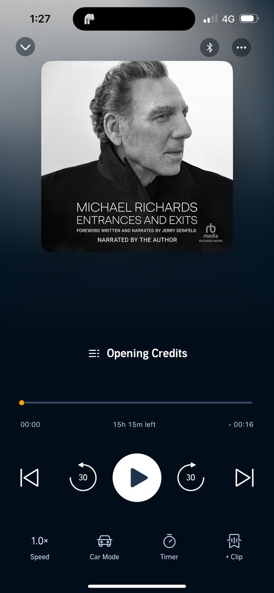JeremyBanham's tweet image. Just downloaded Michael Richards (Kramer) memoir on audible, it’s over 15 hours long so it’ll be perfect for my roadtrip to Bathurst tomorrow and back on Monday too!