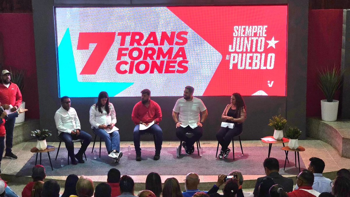 psuvmonagas_ve's tweet photo. #Monagas || Venezuela se encamina hacia mejores destinos con las 7T

Con la participación de delegados de distintas organizaciones sociales de la región, este miércoles se realizó el Gran Encuentro de las 7T y los Movimientos Sociales del estado Monagas https://t.co/cSVzDGyGz9