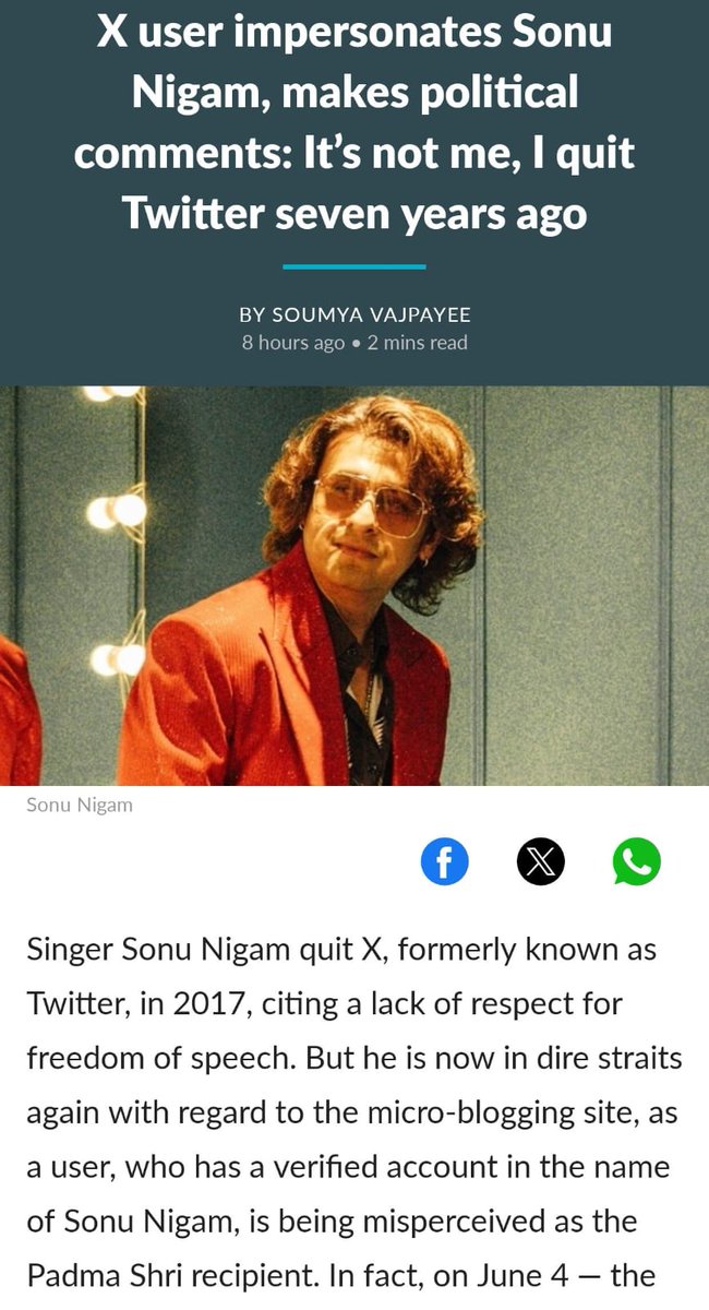 SonuNigamSingh's tweet image. Hello Everyone,
I, Sonu Nigam, am writing to address the recent allegations made against me by the singer Sonu Nigam as reported in the captioned link. It has come to my attention that Mr. Nigam has expressed concerns and is planning to take legal action against me accusing me…