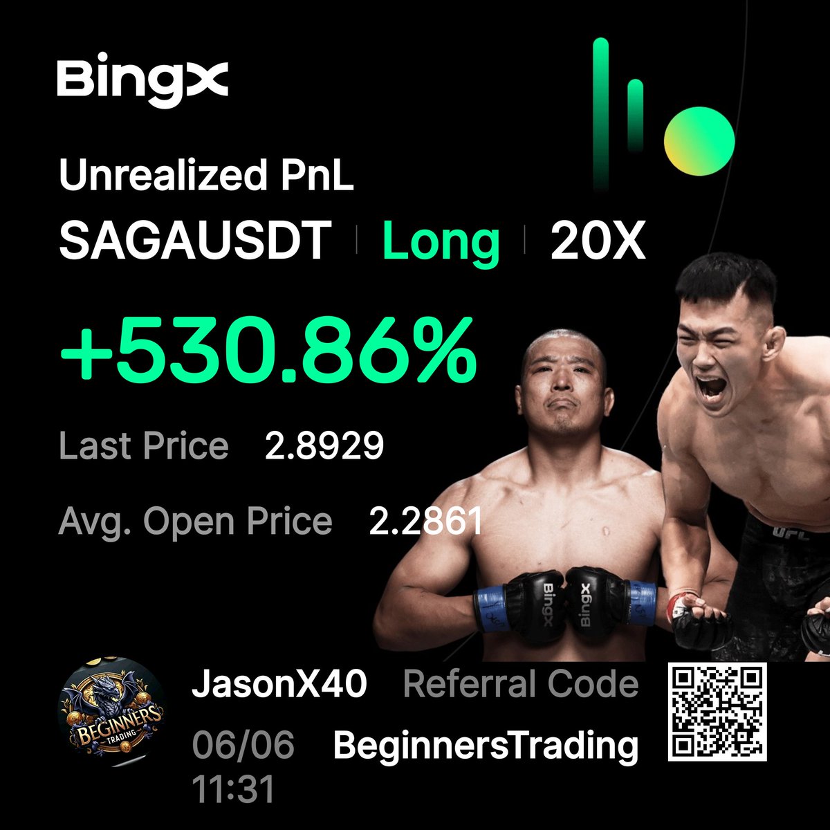 X40Jason's tweet photo. Look at these profit gains shared in the VIP discord! You too can have my trade calls by simply joining through my referral link. DM me to get access to the VIP discord server. 
Referral Link: https://t.co/aP2W5MH3zV
#Crypto #Trading #Profit #VIP #Discord https://t.co/IGcyWtxWFa