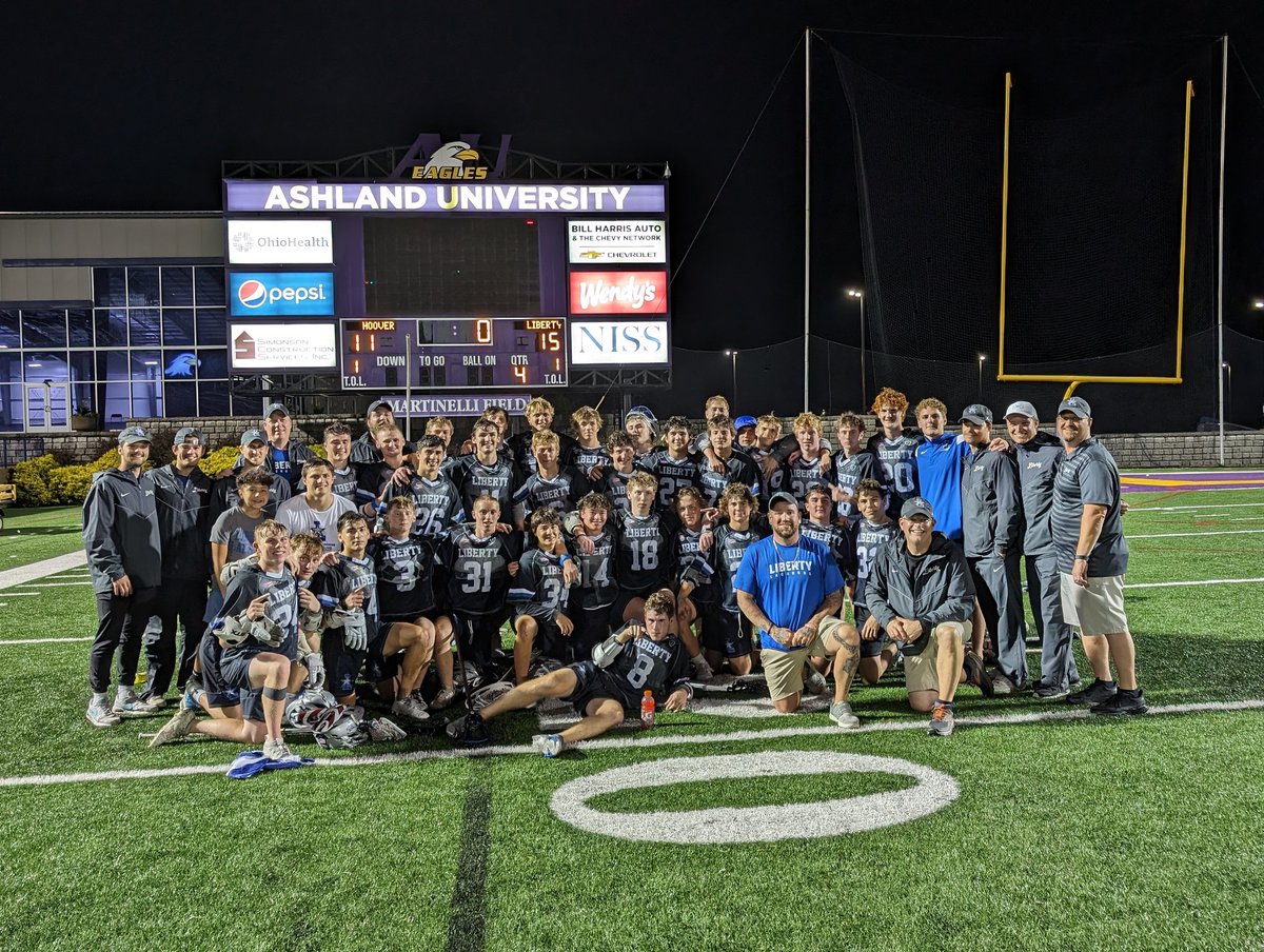 CONGRATULATIONS <a href="/OLHSLAX/">OLHS LAX</a> on advancing to the State Championship Game this Saturday vs. St. X! Thank you to all our fans who travelled &amp; stayed throughout multiple weather delays tonight! #LIBERTY