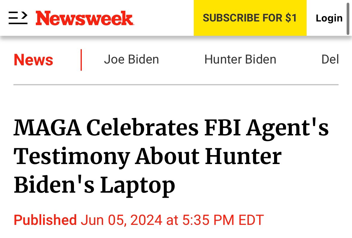 WarClandestine's tweet image. The FBI now admit Hunter’s laptop was real.

This confirms that the DNC, MSM, Big Tech, Government Agencies, and NGOs, all coordinated to WITTINGLY manipulate the public, in an effort to interfere in the 2020 election.

One of the greatest proofs that the Deep State exists.