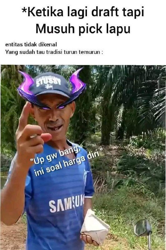 ml! mid roam jungler minggir dulu, harga diri nomor satu