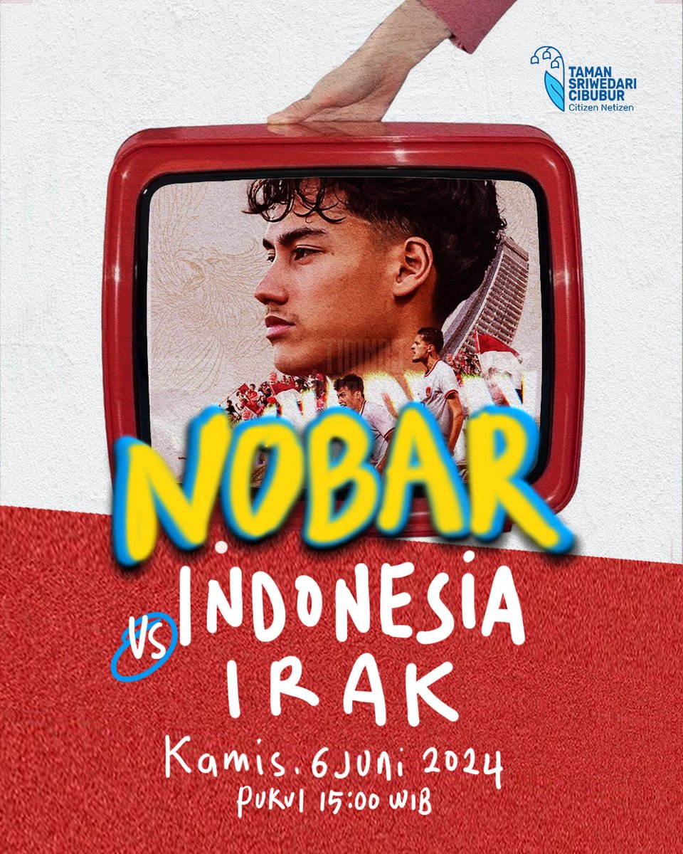 NOBAR.

Kita Dukung Timnas Menuju Piala Dunia.

#nobar #timnas #TimnasIndonesiaU23 #timnasindonesia #nobartimnas #nobarcibubur #nobardicibubur #tamansriwedaricibubur