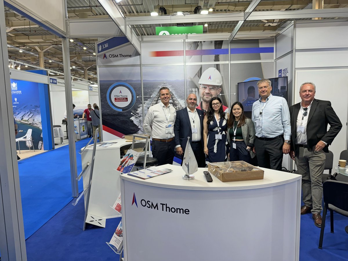 osmthome's tweet image. OSM Thome&apos;s Chief Crew Management Officer, Julia Anastasiou, highlighted the organization&apos;s Competency Management System at the Posidonia 2024.

Visit OSM Thome&apos;s booth in Posidonia 2024, at stand 3.361, Hall E.

#osmthome #posidonia2024 #maritime #shipping