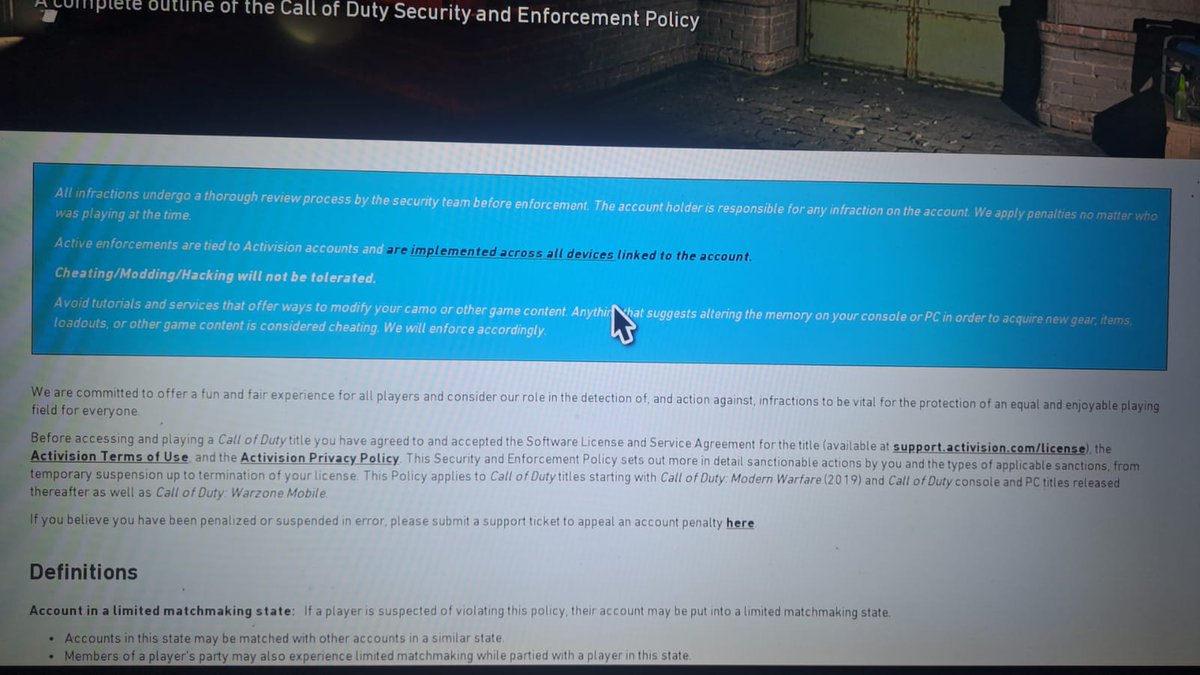 dewelperez1986's tweet photo. @ATVIAssist Why has my friend been shadow banned?  the one with a miracle plays.  He only has a KD of 0.90 and in Ranked he is only at gold 1. Please unblock his account. https://t.co/3VewC6vB6S