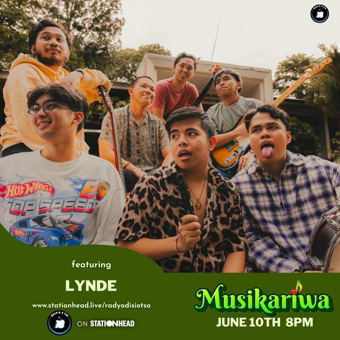 radyodisiotso's tweet photo. A new month means a new episode of #Musikariwa! Freshen up your playlist with some new songs from some up and coming Filipino artists such as @lyndeofficial 

Hear you this coming Monday, June 10th at 8PM!

https://t.co/NABvz5NBrw

Dahil dito, #AngatAngPinoy! https://t.co/0wqRP5cEys