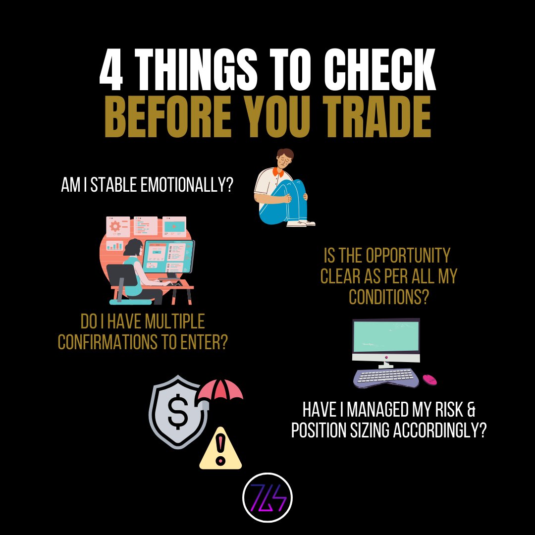 mytgsteam's tweet photo. check off these 4 important things before you trade. #TradingBasics #SmartInvesting #SecureEarnings https://t.co/szJQhsUWmu