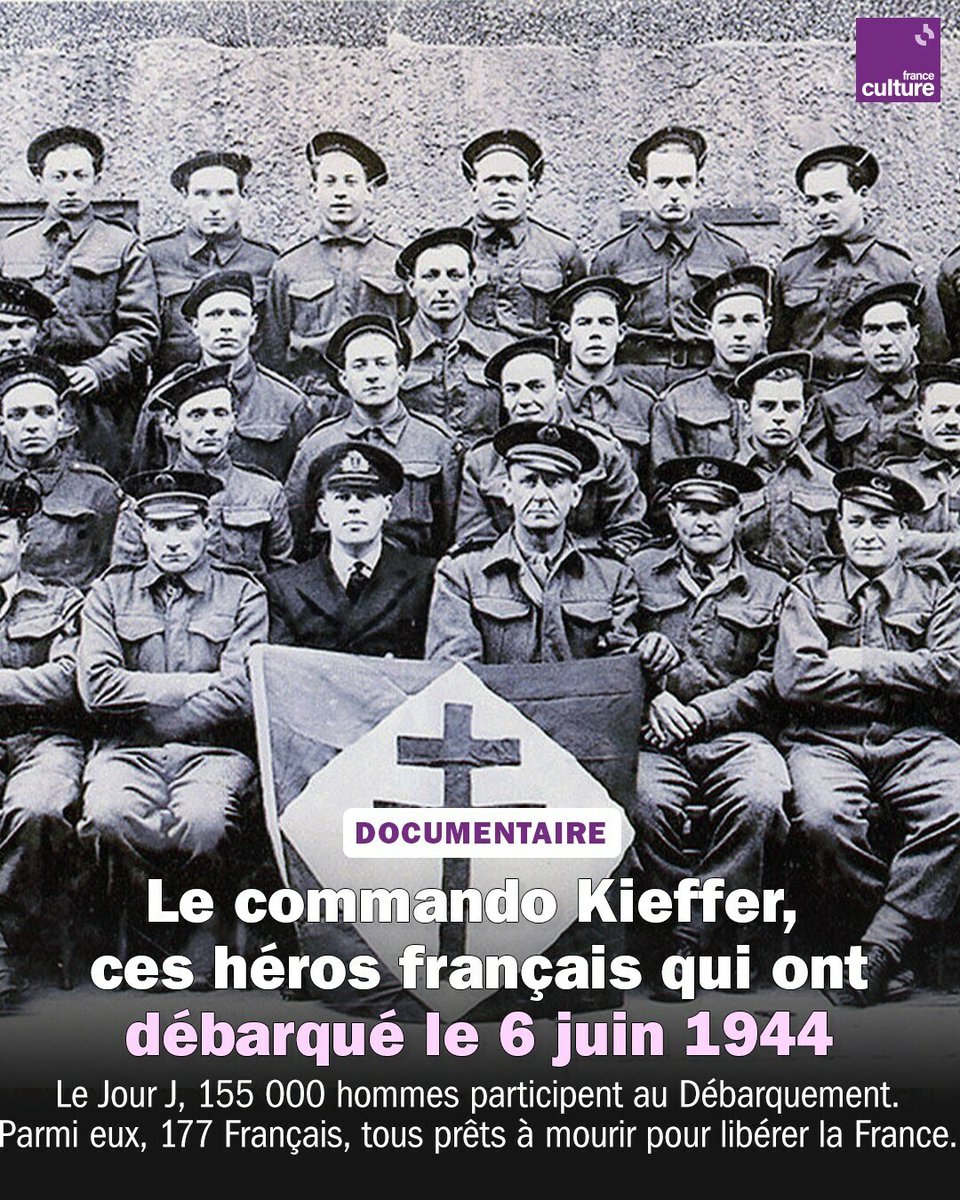 franceculture's tweet photo. Ils seront les seuls français à débarquer le 6 juin 1944. Ce documentaire retrace le destin de certains de ces héros.
➡️ https://t.co/81G9vg46XN https://t.co/SKDVgZGcIi