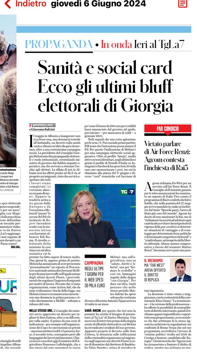 ojestar68's tweet photo. ⁦@GiorgiaMeloni⁩ #GovernoFuffa https://t.co/yEl5zpjfuR