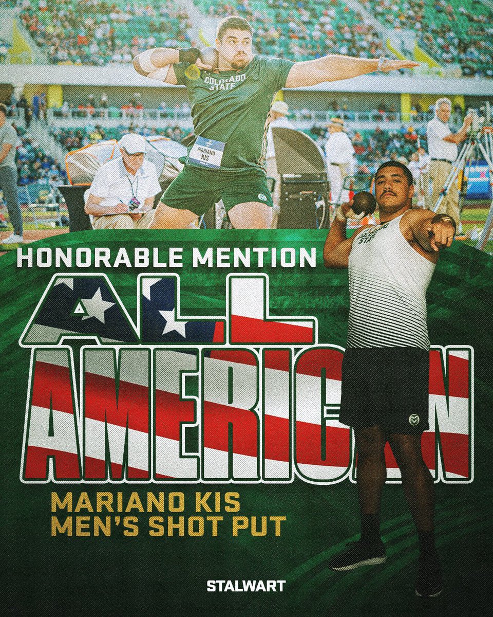 Chef’s 𝙆𝙞𝙨 👨‍🍳

Mariano Kis finished 17th making him a 𝐇𝐎𝐍𝐎𝐑𝐀𝐁𝐋𝐄 𝐌𝐄𝐍𝐓𝐈𝐎𝐍 𝐀𝐋𝐋 𝐀𝐌𝐄𝐑𝐈𝐂𝐀𝐍 with a mark of 18.77m

#Stalwart x #CSURams