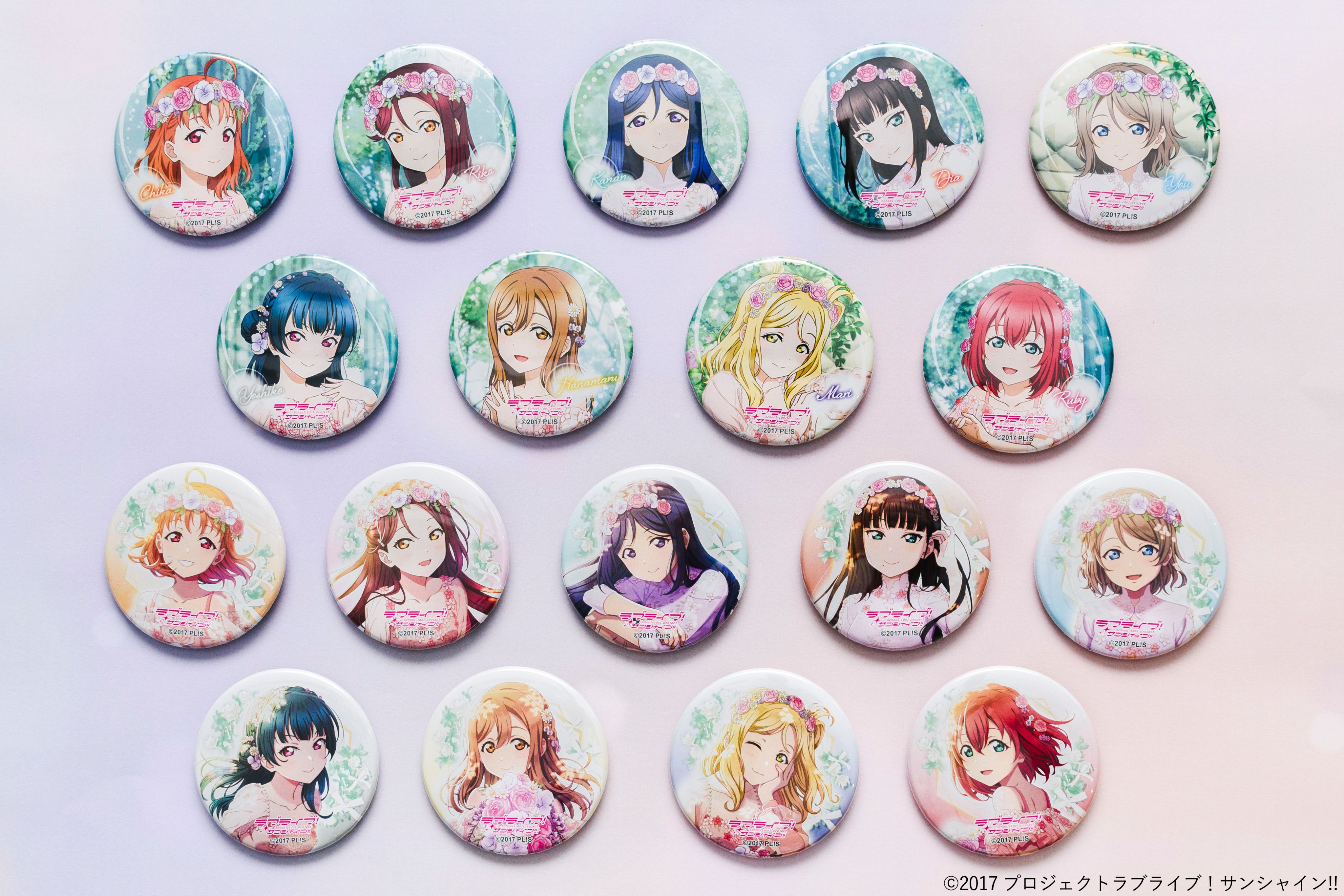 Aqours Flower party 小原鞠莉 缶バッジ - メルカリ