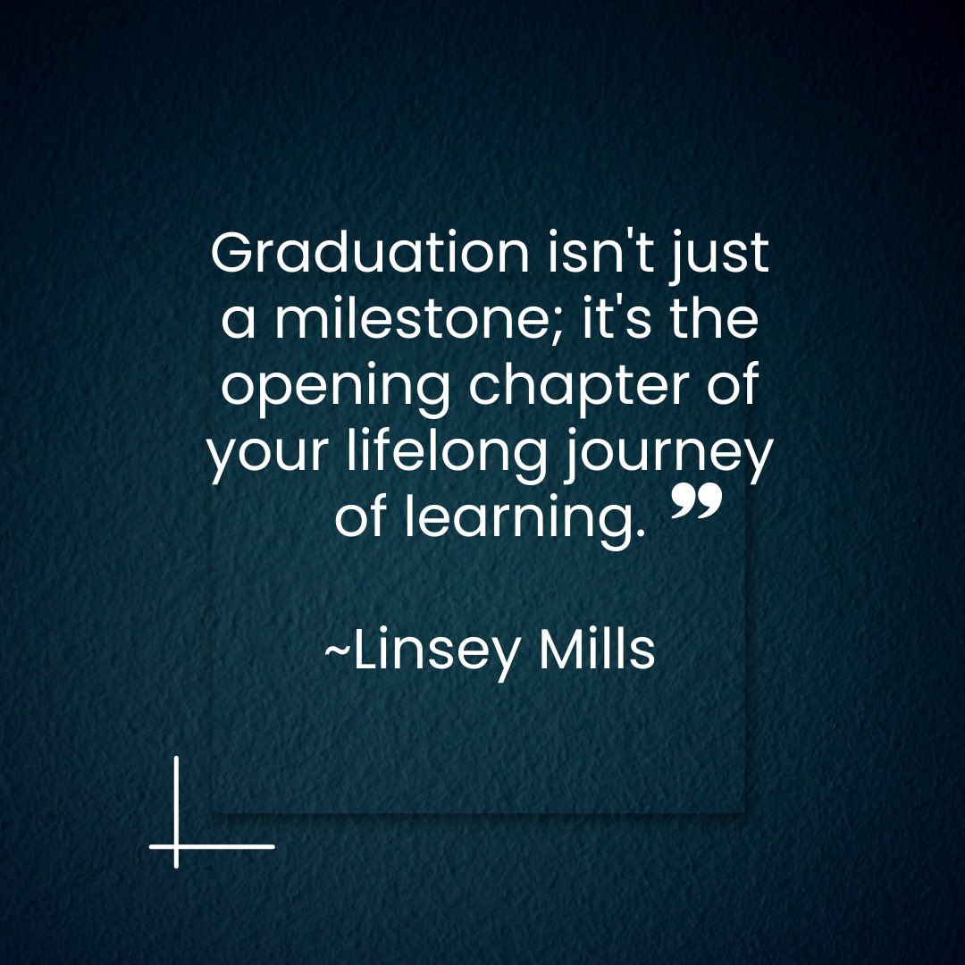 Linseymills's tweet photo. Graduation isnโt just a milestone; itโs the opening chapter of your lifelong journey of learning. ~Linsey Mills
#Graduation2024 #graduationday #graduation #milestonemoments #lifelonglearning
Follow #currencyofconversations #callinzgroup #simplyoutrageous https://t.co/mmQCk1FfE6