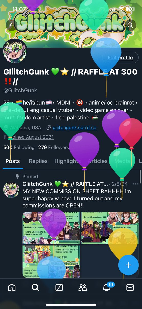 GliitchGunk's tweet photo. BALLOON DAY!!!! https://t.co/i9ZJJBTOZe