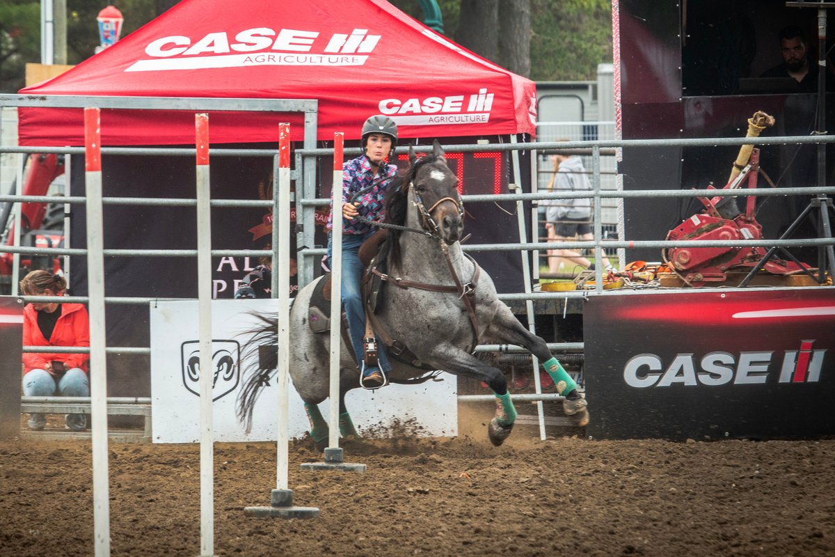 Great action at last weeks' #RAM RODEO TOUR in Brooklin. THe Farmall 70A does an awesome job in the ring.