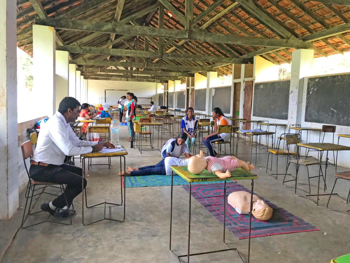 SLRedCrossMul's tweet photo. "A Step Towards Building A Safer Community" 

 On June 1st across the island, the National Basic First Aid Examination was conducted by the SLRCS

We continue to maintain the quality of our services and train the best to provide the services for people.
#itsaboutservingpeople https://t.co/M3gEmyCOWR