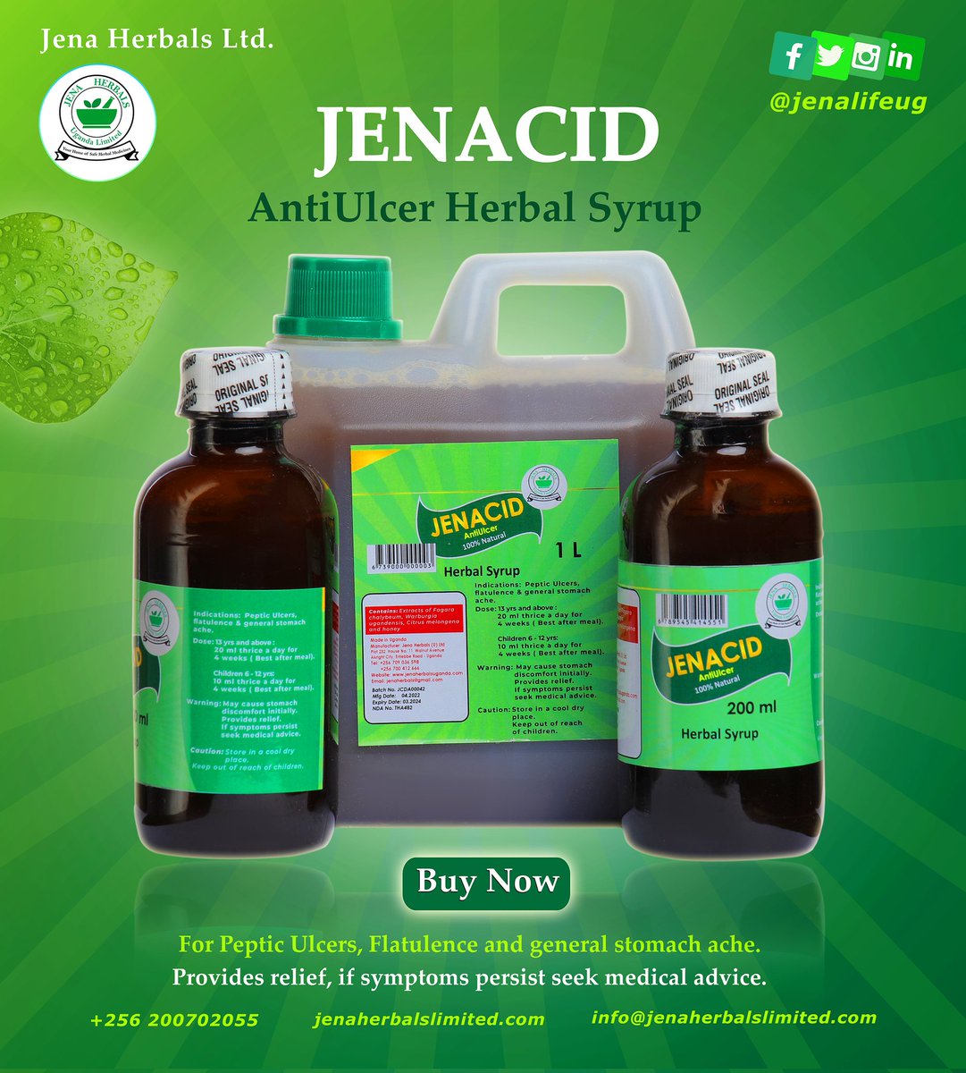 jenalifeug's tweet photo. Introducing JenaCid, Anti ulcers Herbal medicine by Jena Herbals Limited. https://t.co/cSLglnPwIC