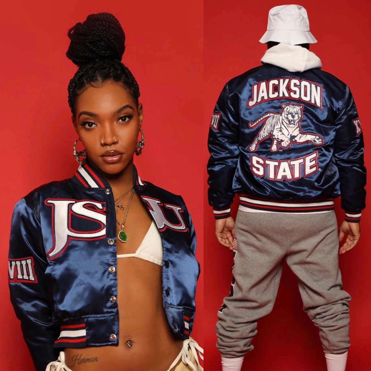 campusremixx's tweet photo. Our JSU Satin Jackets Are Available Now At The Link Below! 

https://t.co/8vU3jT3fmG #jsu #jacksonstateuniversity https://t.co/S7tcUS7GHU