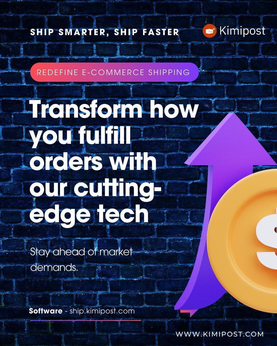 kimi_post's tweet image. 🚀 Redefine your e-commerce shipping with #Kimipost! Our cutting-edge technology ensures your orders are processed efficiently, keeping you ahead of market demands. 🌐💼

🔗 Upgrade your shipping experience: ship.kimipost.com

#TechInShipping #EcommerceInnovation #Shipping