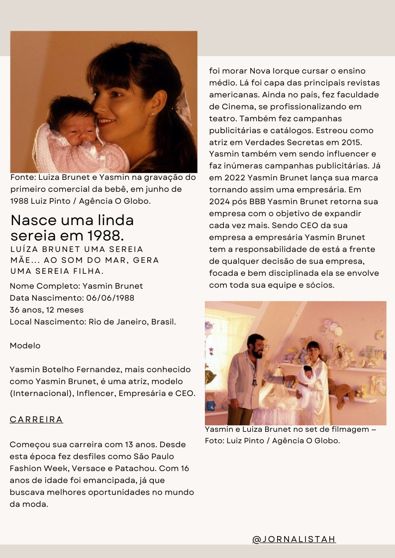 Jornalistahh's tweet photo. 🚨...🐚📰🗞. Edição, edição... especial tropinha!!! Nossa homenagem para uma sereia que por aqui passou e nos encantou loirinha @Yasminbrunet1...Felicidades! Nós te amamos!!! 🐚 parte 2
#felicidades
#yasmin
#yasbru
#jornal
#tropinha🐚 https://t.co/E1dLIzetqf