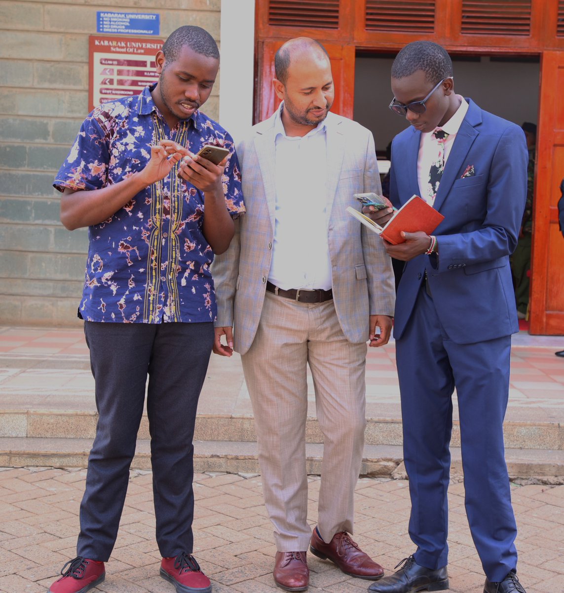 Delighted to meet Caleb and Miller, law students at Kabarak University, during the 3rd Alternative Justice Systems (AJS) Conference. It was wonderful to hear that I inspire them. We are widening the doorways of justice beyond the confines of courtrooms through AJS.
<a href="/lawkabarak/">Kabarak Law School</a>