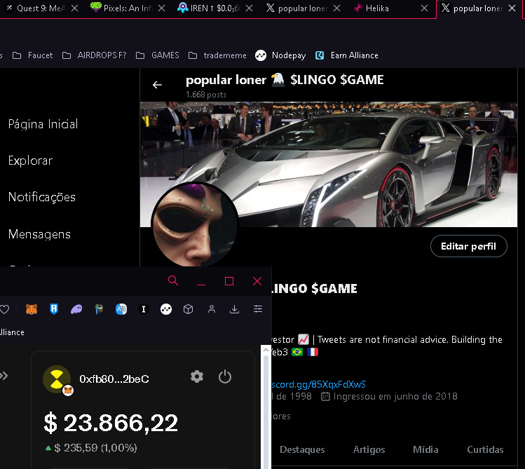 inapropriando's tweet image. Airdrop não paga, trade nao da dinheiro 🫶

for gringo it is more expensive